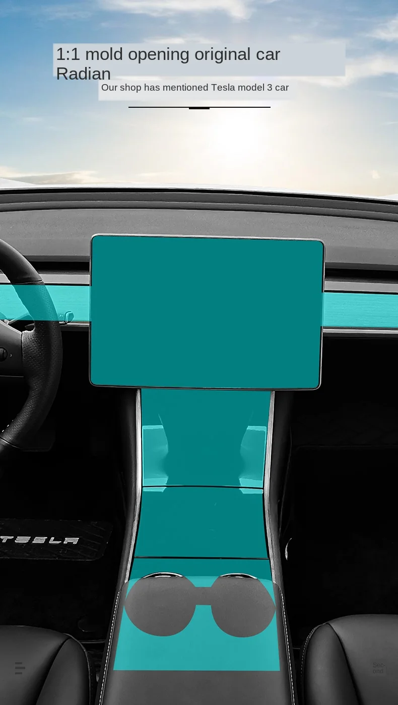 Подходит для Tesla model3 внутренняя отделка защитная пленка Модифицированная Центральная контрольная пленка дверная ручка пленка экран анти-царапина пленка