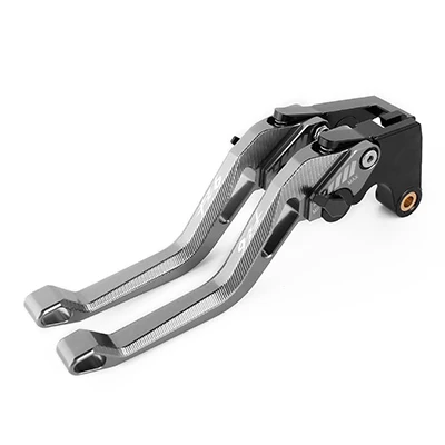 Для YAMAHA FZ6 FAZER 2004-2010 FZ6R 2009- аксессуары для мотоциклов Короткие тормозные рычаги сцепления - Цвет: Темно-серый