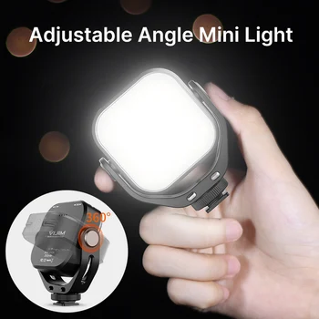 

Ulanzi Vijim VL66 Adjustable mini LED Video Light with 360 Rotation Mount Bracket Rechargable for DSLR SLR Mobile Fill Light
