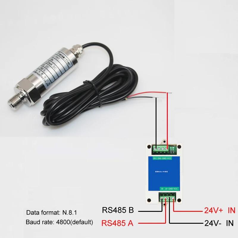 Датчик уровня жидкости RS485 modbus-rtu глубина передатчика преобразователь передача