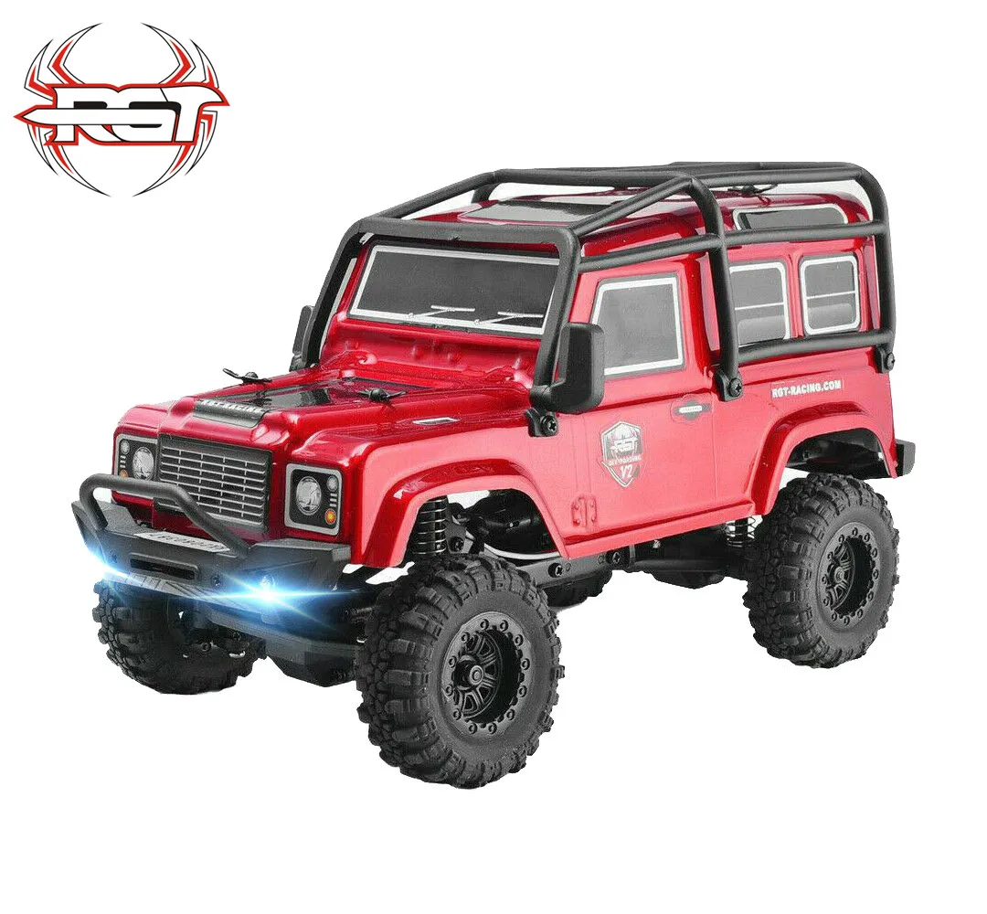 RCtown RGT 136240 V2 1/24 2,4G RC автомобиль 4WD 15 км/ч автомобиль RC Рок Гусеничный внедорожник - Цвет: Красный