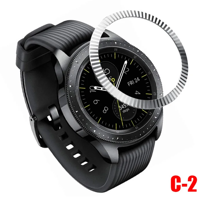 Ободок кольцо клеющаяся крышка против царапин Металл для samsung Galaxy Watch 42 мм LHB99