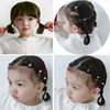 Bandes de cheveux élastiques pour enfants, 50/100 pièces/boîte, nouvelles couleurs mignonnes, chouchous doux pour bébés filles, accessoires de cheveux pour enfants ► Photo 2/6