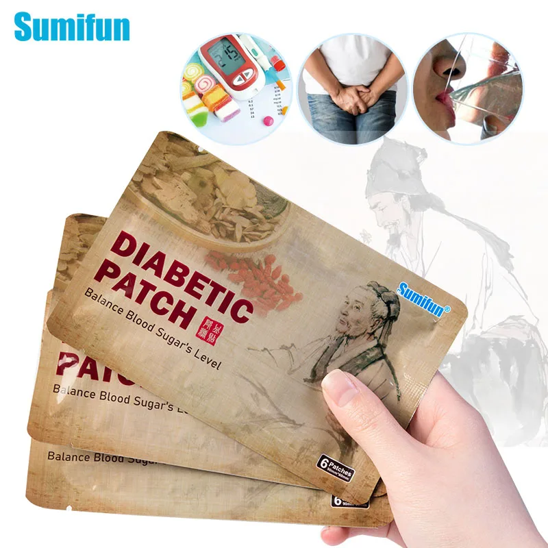 Sumifun 6pcs New Diabetic Patch Medical Herbal Plaster Stabilizes K05101 Blood Sugar Level Reduce Glucose Content Balance Sticke | Красота и