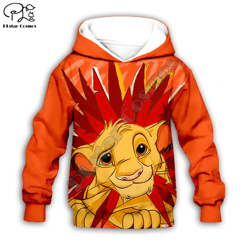 HAKUNA/MATATA; Детский комплект; Simba толстовки с капюшоном с изображением короля льва; детские толстовки на молнии с 3D-принтом; пуловер для мальчиков и девочек; штаны