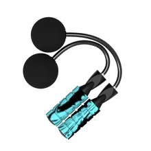 1 пара, Скакалка для тренажерного зала, для помещений, для улицы, для фитнеса, мастер, регулируемая длина, для потери веса, резиновая ручка, для скорости, для тренировок, для скакалки