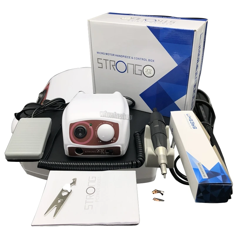 

1Set 210 207B 35K Control Box 40000RPM Micro Motor Electric Manicure Drill Set for Nail Drill Machine Polishing Manicure Tools