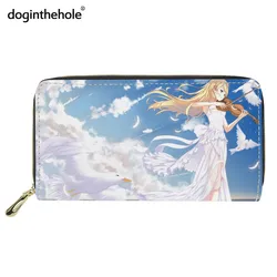 Doginthehole Women Anime Your Lie in April Money Card Wallet Luxury PU Leather Long Purse For Girls Fancy Role Kaoru Cartoon Bag
