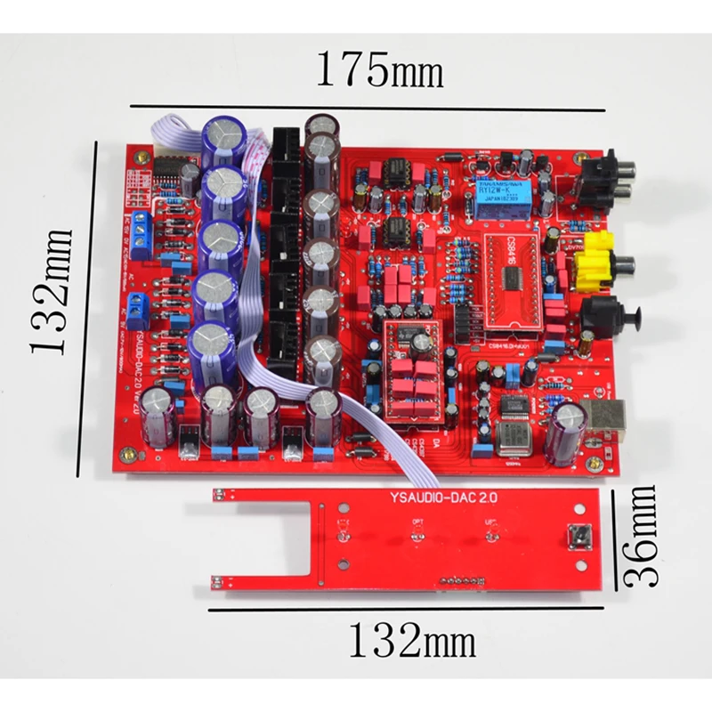  Lusya PCM1794/PCM1798 CS8416 DAC de Audio de fibra óptica coaxial usb decodificador de audio de 24b