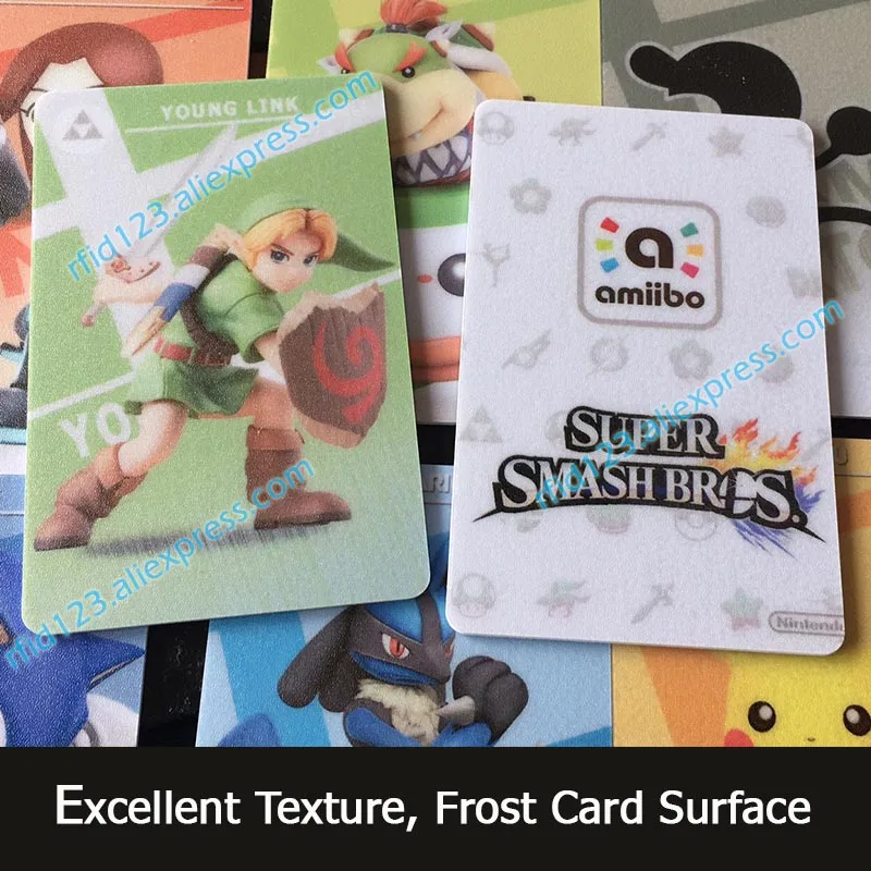 81 шт NFC Amiibo карта работает для Super Smash Bro. Печатная карта серии NFC