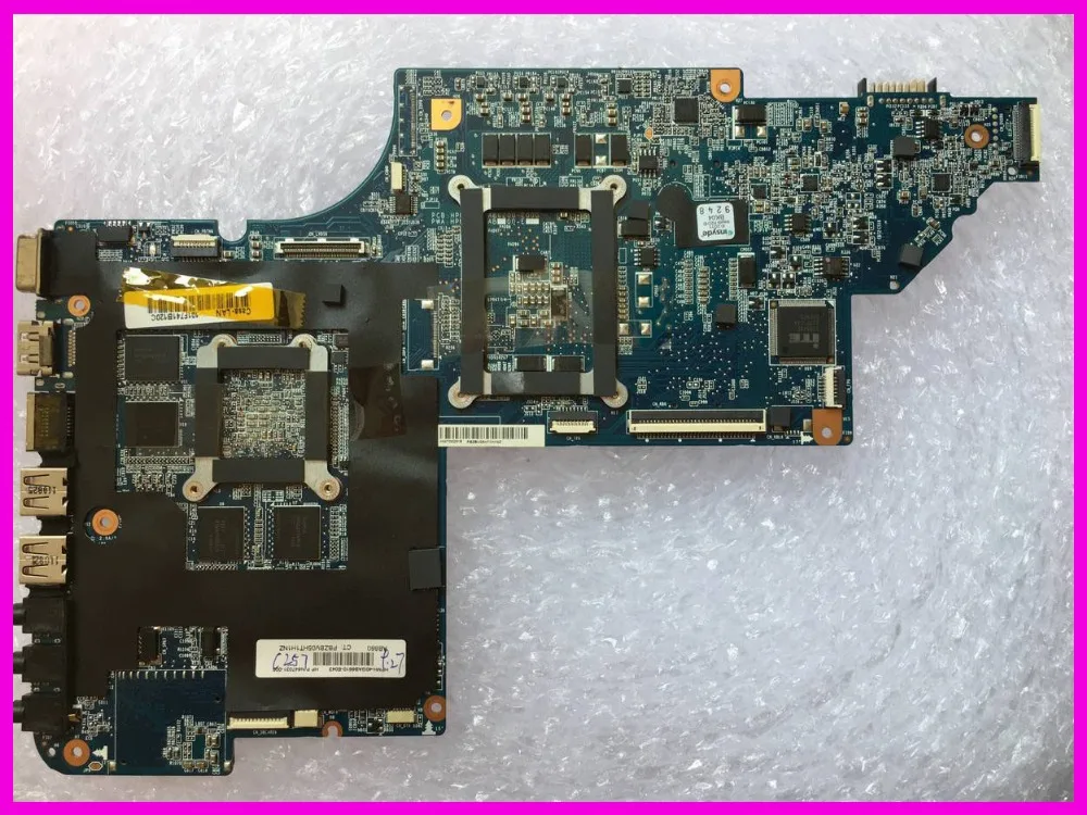 1 ГБ Материнская плата ноутбука подходит для HP DV7-6000 655488-001 Intel неинтегрированных HM65 полностью протестирована 60 дней гарантии