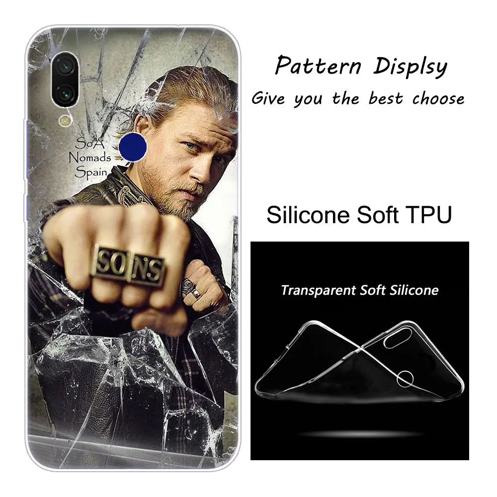 Хит американская ТВ Sons of Anarchy Мягкий силиконовый чехол для Xiaomi Redmi K20 Pro 8 8A 7 7A 6 6A 5 Plus S2 Note 8 iPhone 7 6 Plus 5 iPad Pro 4 4X крышка