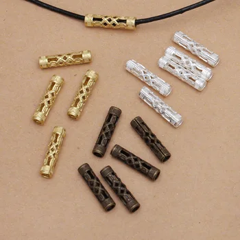 

200 Pieces/Lot 3x12mm Copper Hollow Tube Handmade Material Jewelry Making Accessories