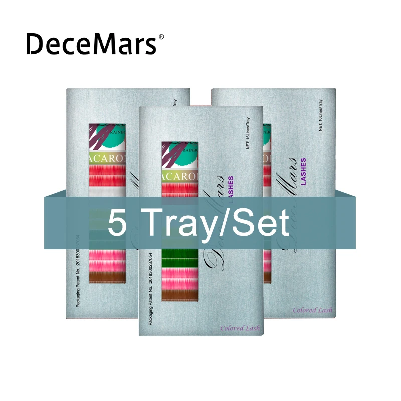5 пачек/партия разноцветные накладные ресницы | Красота и здоровье