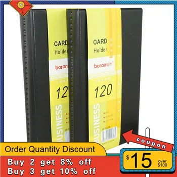 

1PC New Card Holder Leather 120 Cards ID Credit Card Holder Book Case Keeper Organizer