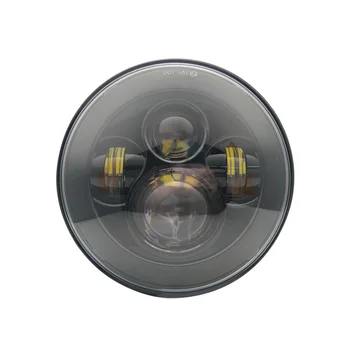

Round 7 inch Led Moto Headlight Bulbs With H4 Headlamp Super Bright Motorcycle Lighting For Harley Softail Classic FLSTC 12V 24V