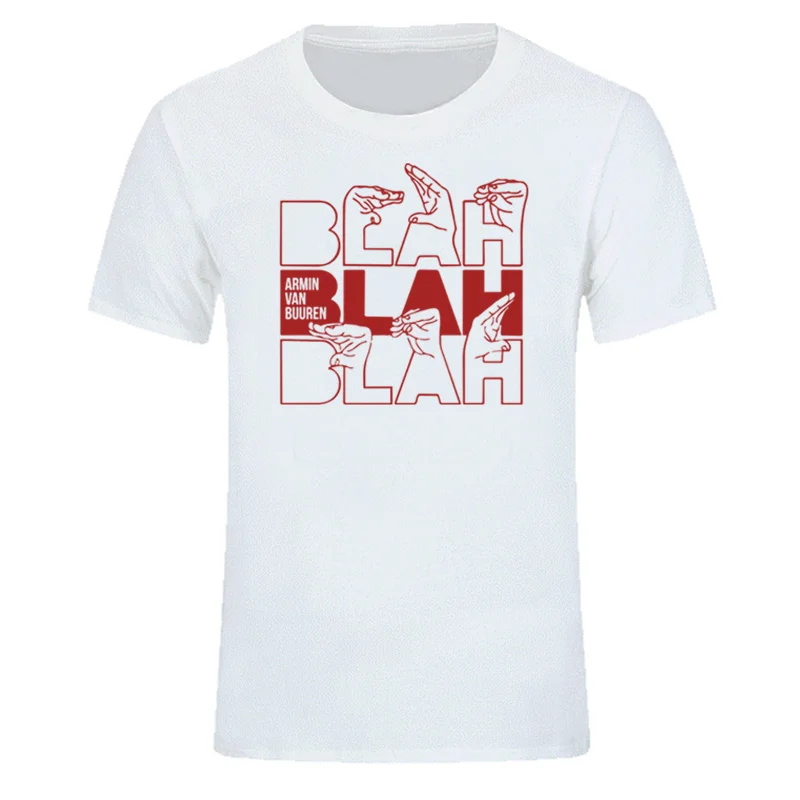 Мужская футболка с короткими рукавами Повседневная хлопковая для диджеев Армин