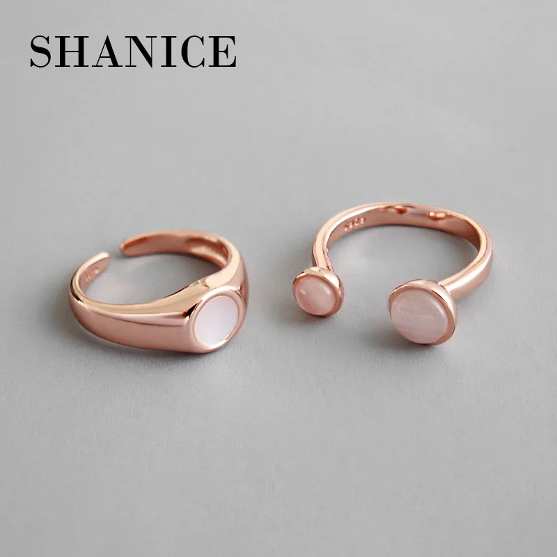 SHANICE, 925 пробы, серебряное кольцо, популярные модели, опал, оболочка, комбинированное кольцо, праздничные, Обручальные, вечерние, ювелирные изделия