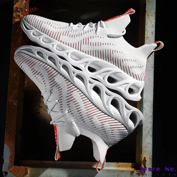 

Breathable Sneakers Leather Casual Shoes Men Lightweight Comfortable Outdoor Lace Up Shoes Male Footwear