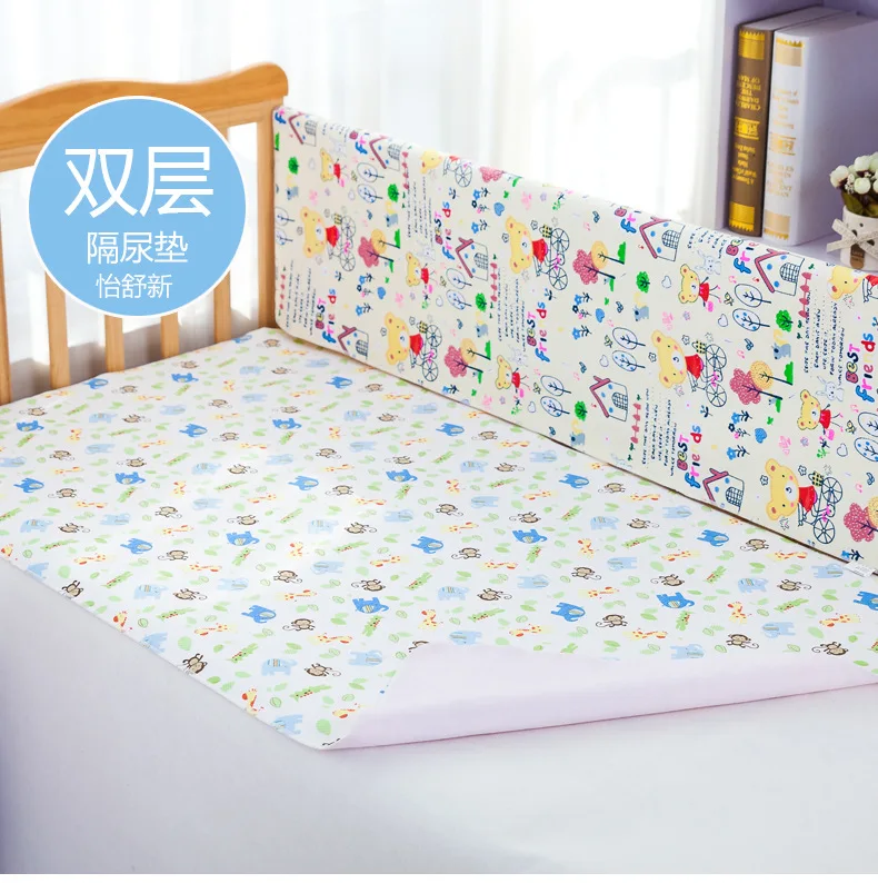 Детский чехол для матраса, фланелевый бамбуковый водонепроницаемый коврик, чехол для кровати, дышащий, моющийся, для детской кроватки, простыни для мочи, 70X120 см