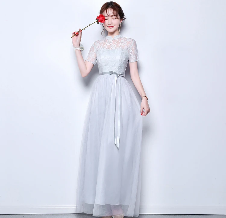 Vestido Azul Marino, длинное платье для свадебной вечеринки для женщин, фатиновые кружевные платья для подружек невесты, сексуальное платье для выпускного вечера цвета шампанского