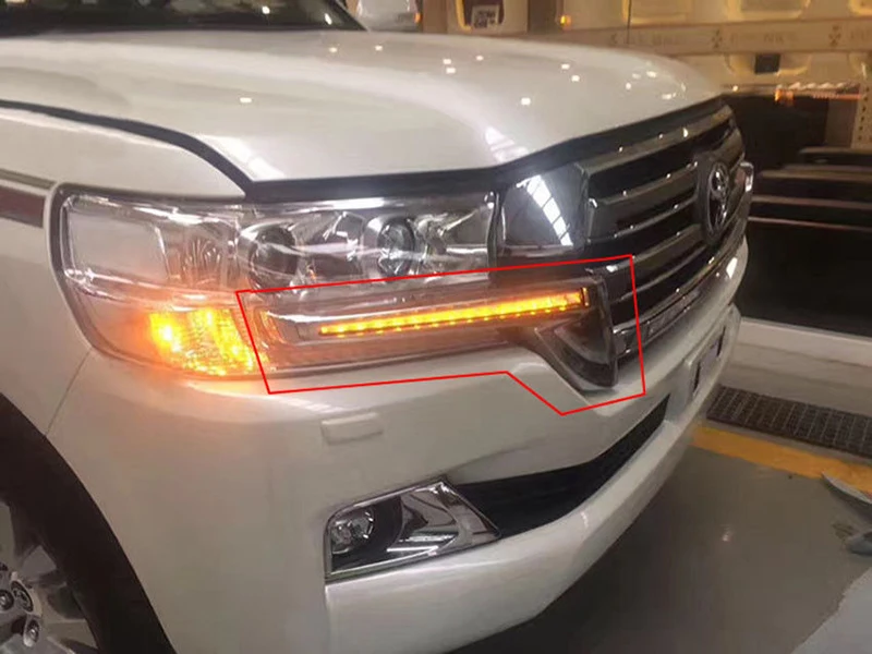 Высокое качество Водонепроницаемый 12V светодиодный DRL Противотуманные туман сигнальные лампы светильник лампа для форд фиеста 2013