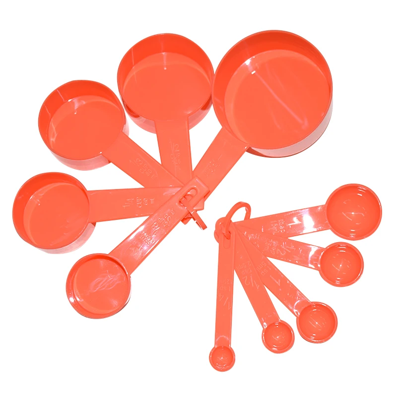 

3Color Plastic Measuring Cups 10pcs/lot Measuring Spoon Kitchen Tools Measuring Set Tools For Baking Coffee Tea