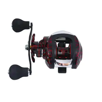 

Metal Low Profile Baitcasting Fishing Reel 18+1 Bearing 7.1:1 Speed Ratio Casting Fish Reels Left Hand Fish Wheel Tackle