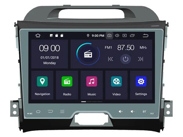 RUISO 4g+ 64g 8-Core dvd-плеер для автомобиля Android 9,0 для KIA SPORTAGE 2010 автомобильный мультимедийный DVD Авто Радио Стерео 1080P GPS wi-fi DVR dab obd ips
