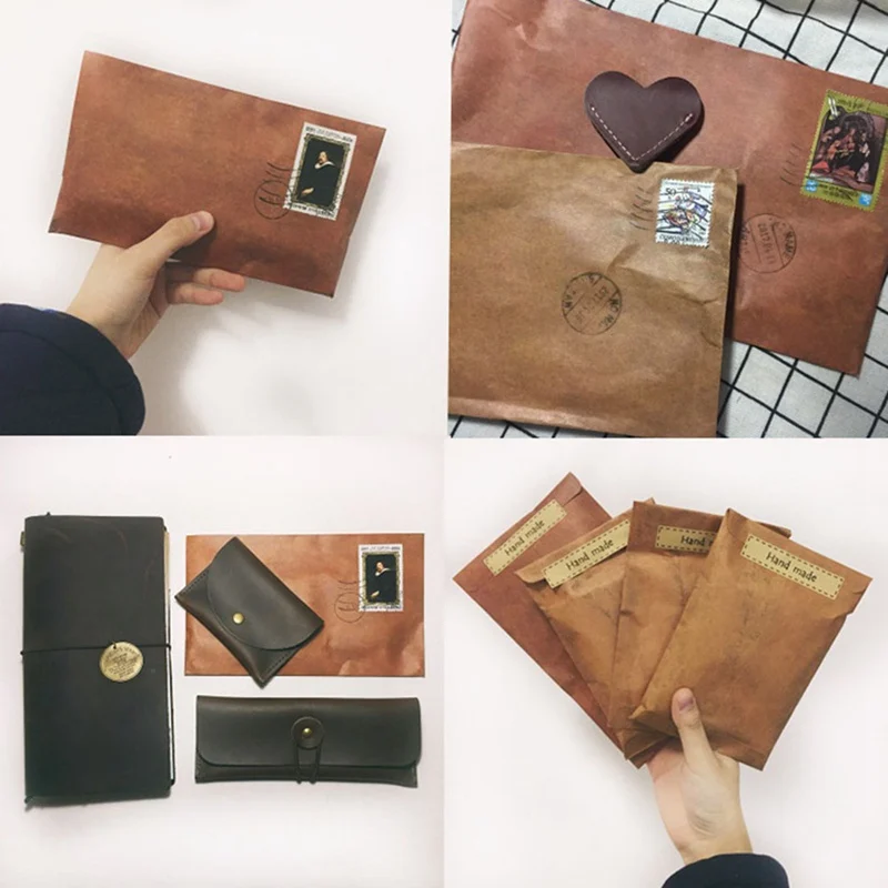Coloffice, Винтажный конверт, 10 шт./лот, креативные, крафт-бумага, конверты, сделай сам, декоративный конверт, маленькая бумага, школьные, офисные принадлежности