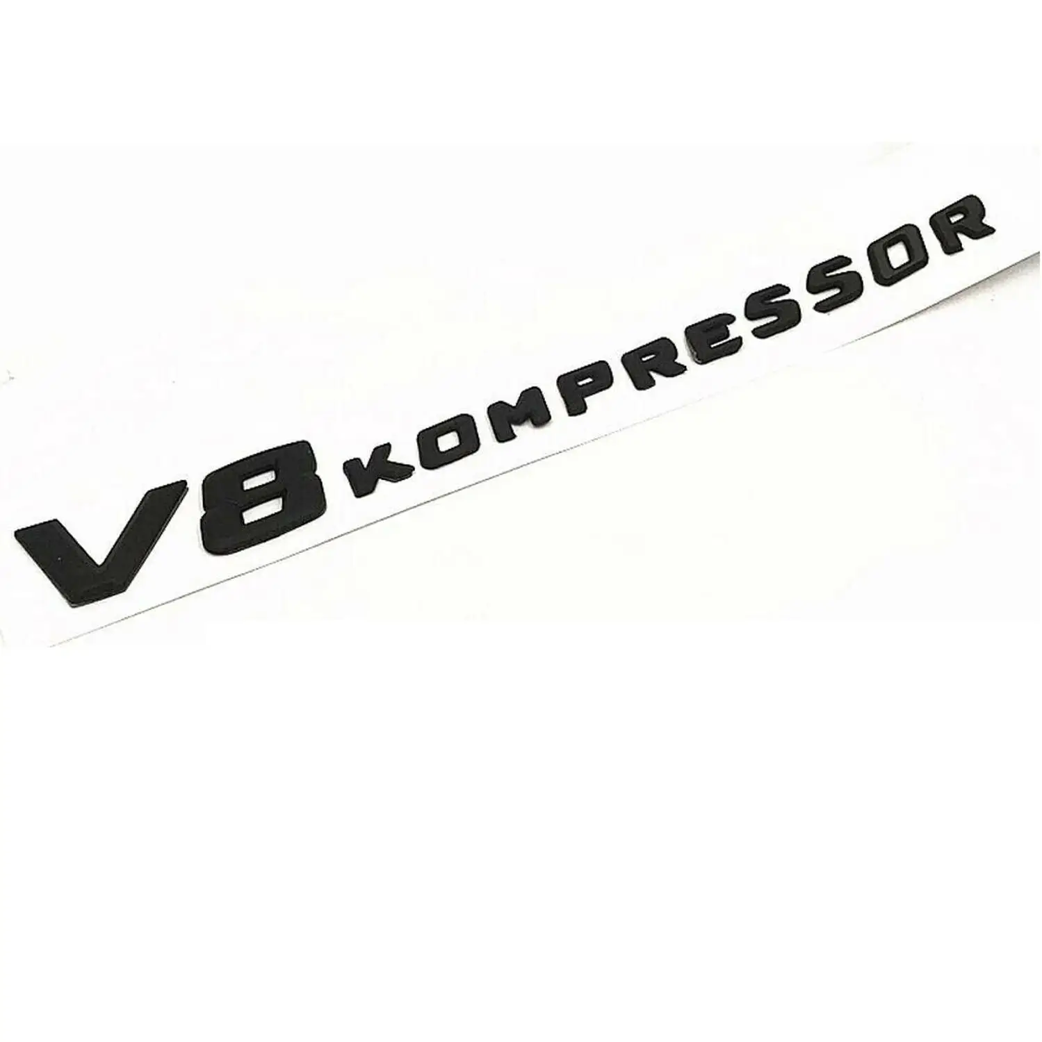Matte Black Черный Багажник крыло буквы V8 KOMPRESSOR эмблемы значки для Mercedes - Цвет: Matte Black