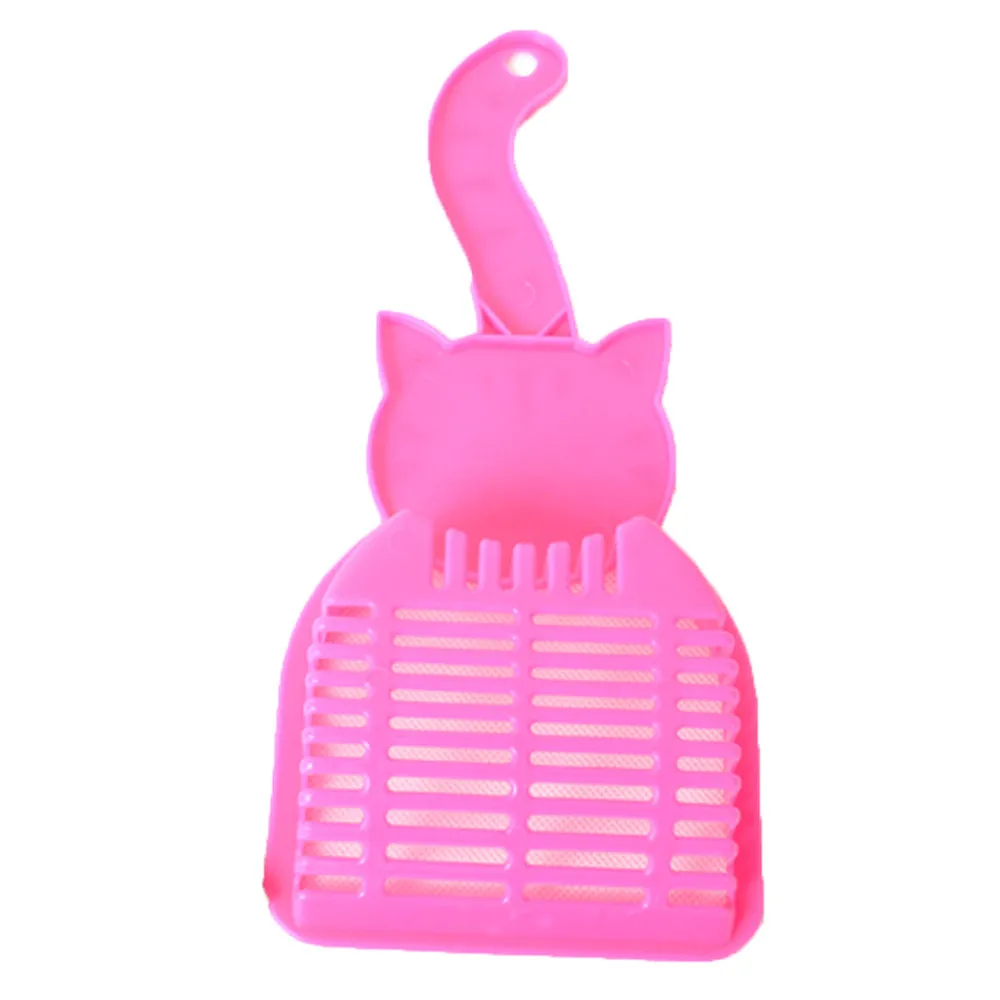 Candy Color Cat Pet Scoop Plastic Scoop Shovel Cat Sand Shovel Toilet Puppy Litter Hollow Out Food Spoons