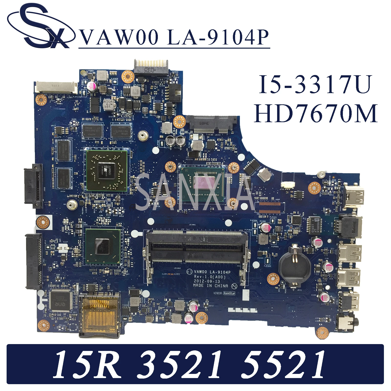 Материнская плата KEFU для ноутбука Dell Inspiron 15R 3521 5521 оригинальная материнская