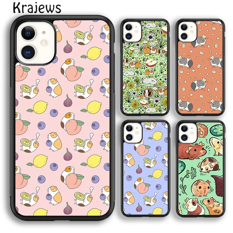 Чехол для телефона krajew с коллажем морской свинки хомяка iPhone 5 SE 6s 7 8 plus X XR XS 11 12 13 pro