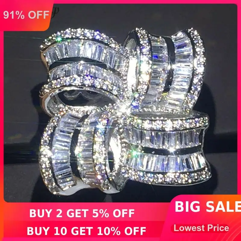 Кольцо женское из серебра 925 пробы с фианитом | Украшения и аксессуары