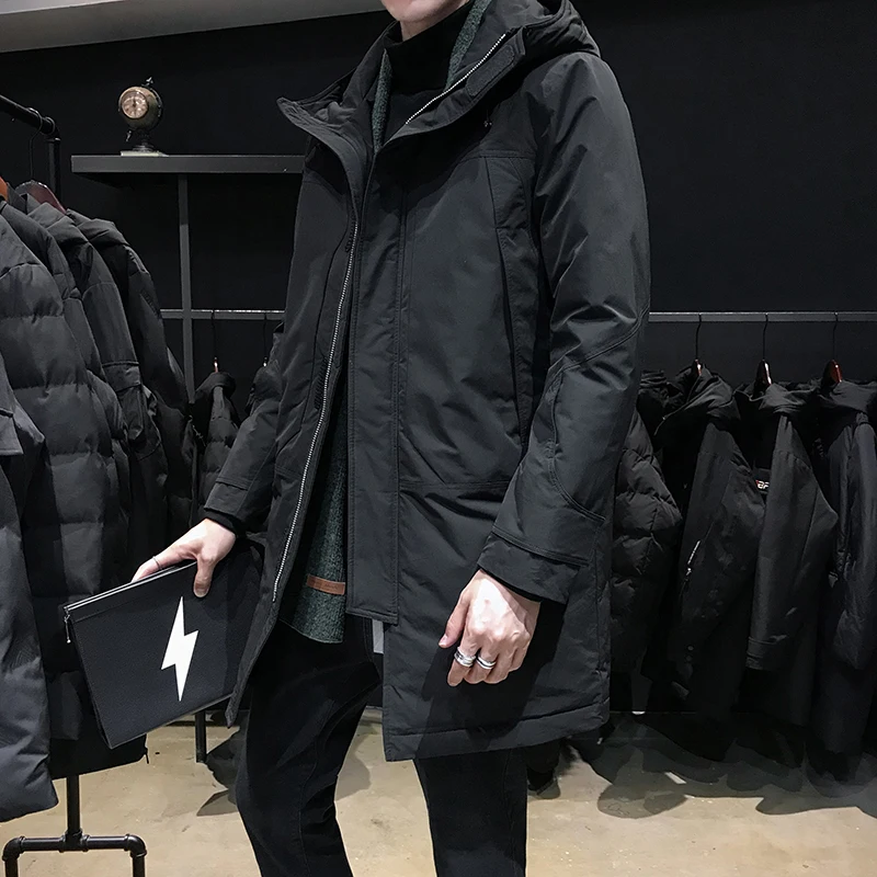 Men's Winter Men's Black Fashion Casual Fashion Top Men's Down Jacket