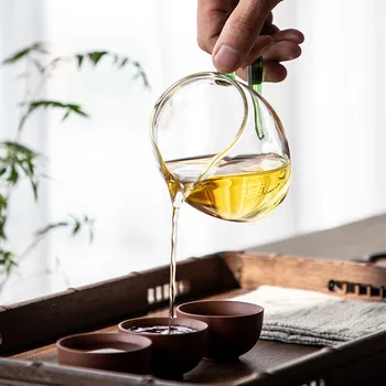 

Glass fair cup thickened heat-resistant kung fu tea set ceremony accessories tea water dispenser gong dong bei/chahai 1pc