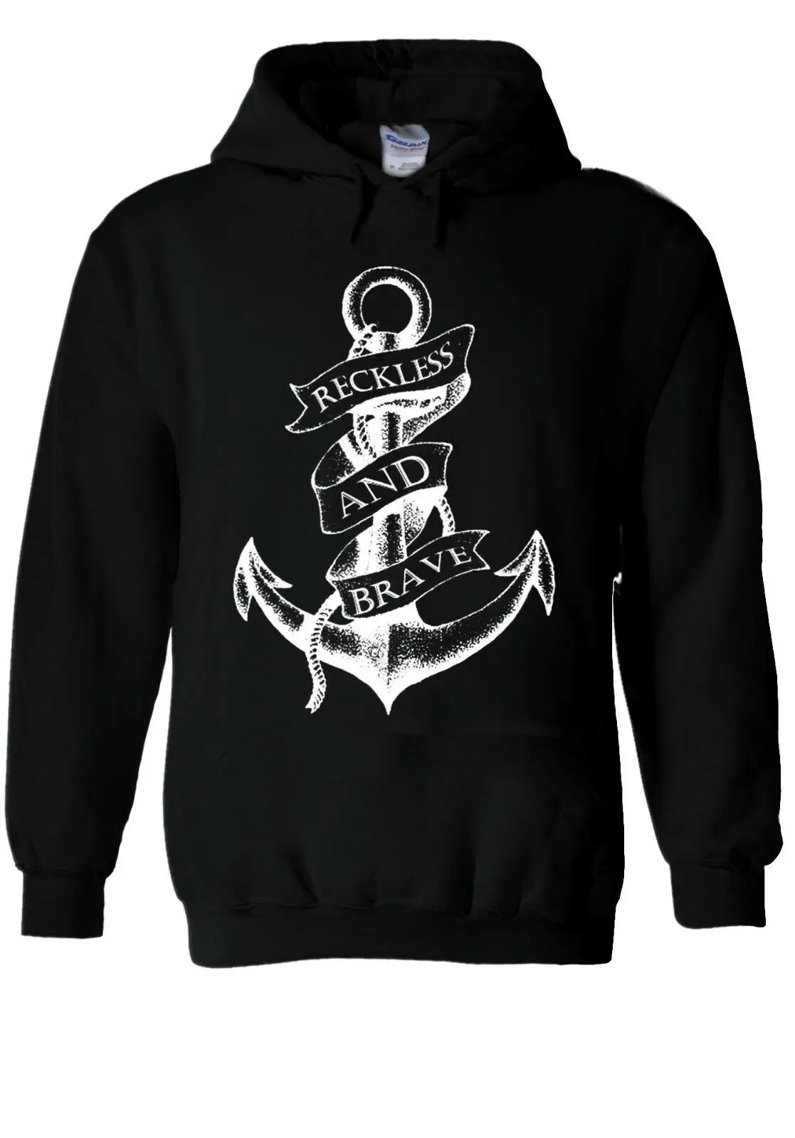 Моряк якорь бесшабашный и отважный толстовка с капюшоном джемпер для мужчин 1997 |