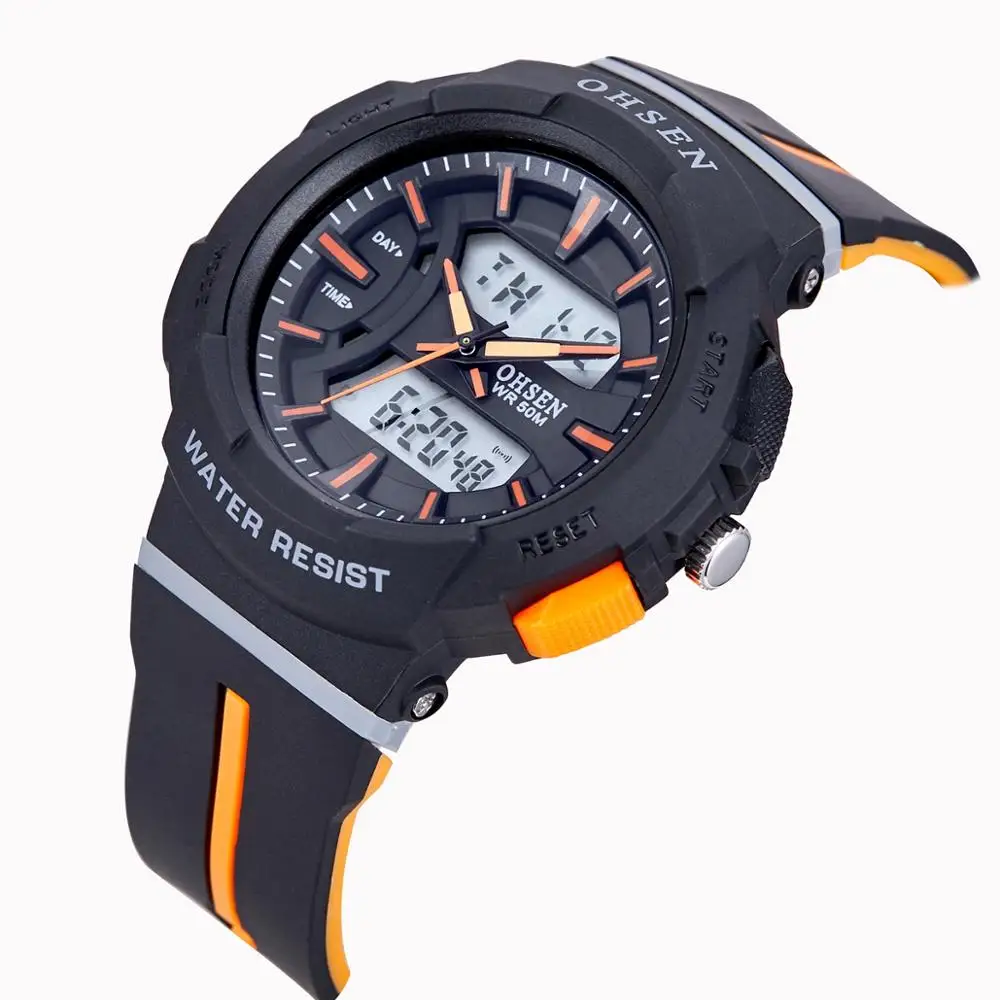 Цифровые кварцевые женские спортивные часы Секундомер черный браслет для