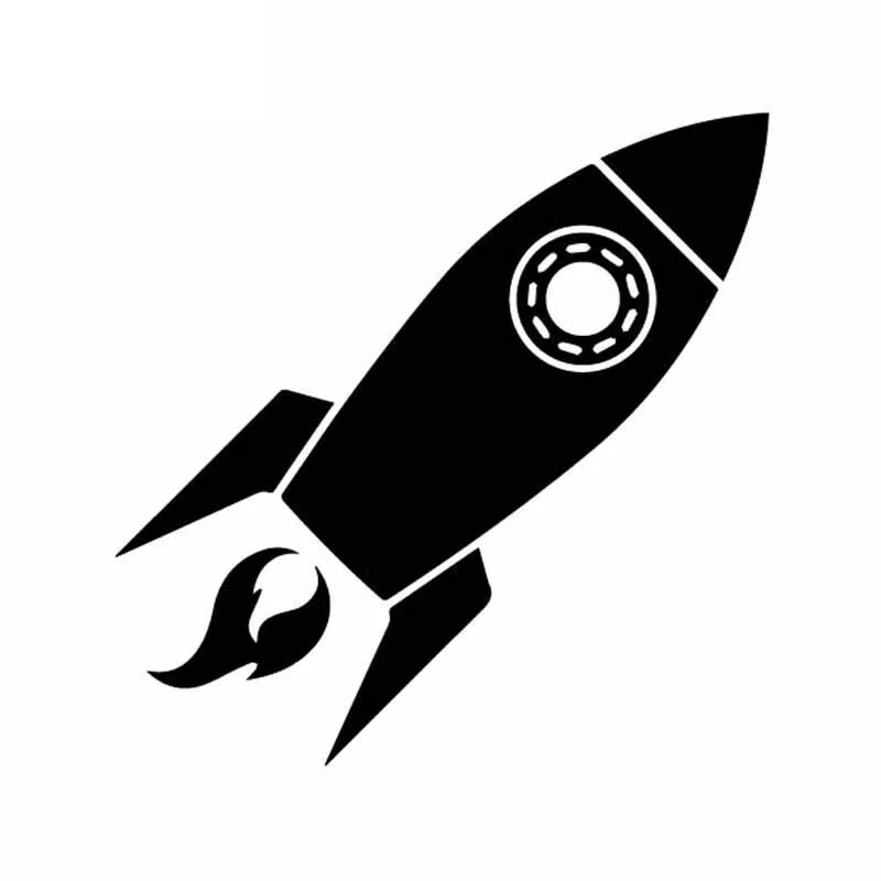 Милые маленькие наклейки для ракеты изысканное украшение стекла автомобиля