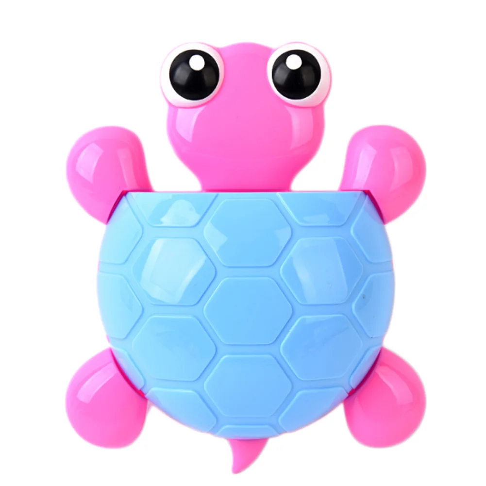 1pc New Cute Sucker Turtle Toothbrush Holder Toothbrush Holder Cartoon Animal Tortoise Bathroom Accessories - Color: HG3298BL