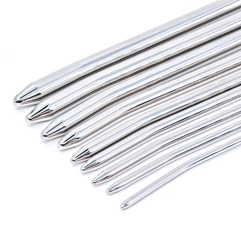 8 Size Steel Catheter Rod Penis Plug Urethral Sound Sex Toys Urethral Dilators Magic Wand For Men Gay Urethra Stimulation urethral dilator,silicone urethral dilator