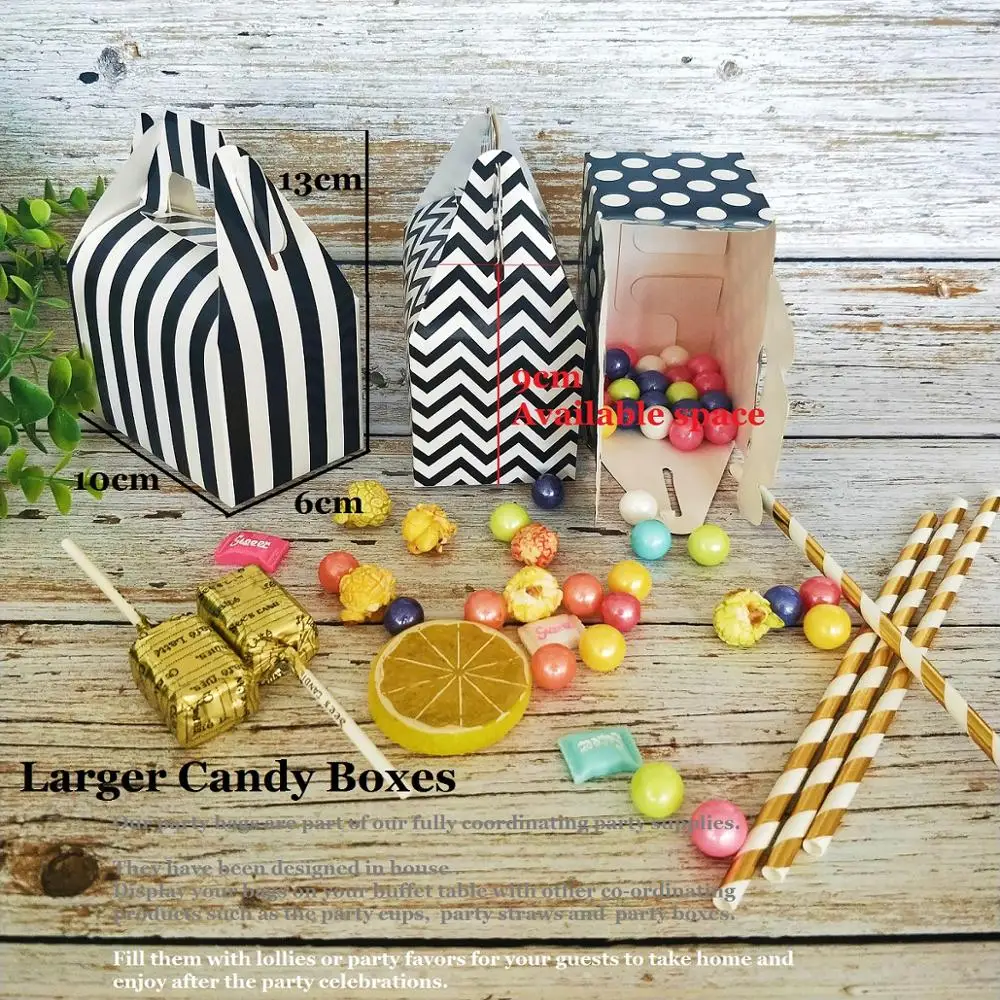 50 больших и мини бумажных горошек конфеты/ореховые чашки черный, золотой, белый торт Маффин лайнер для шоколадного кекса форма для выпечки - Цвет: 8pcs  candy boxes