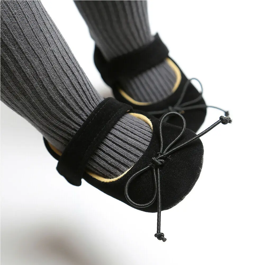 Черный Bow Design New Autumn Kids Shoes Breathable Princess Girls Sport Shoes Children Casual Sneakers Baby Running Shoes Shoes - Цвет: Черный