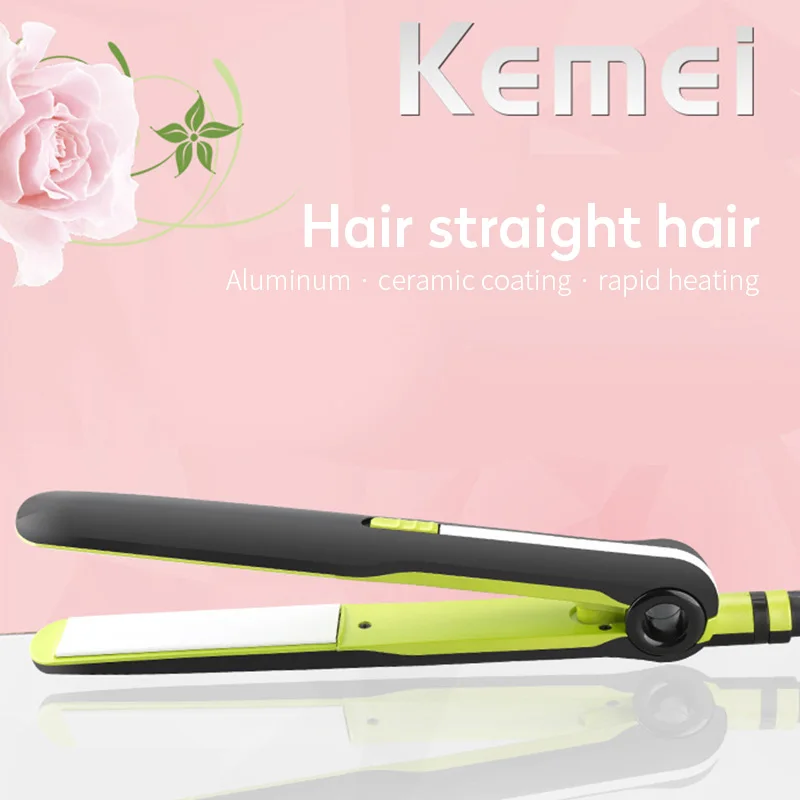 Kemei KM-8950 керамический электрический выпрямитель для волос, бигуди, инструмент для красоты, уход за волосами и стайлинг, выпрямители для волос, утюжок 220 В