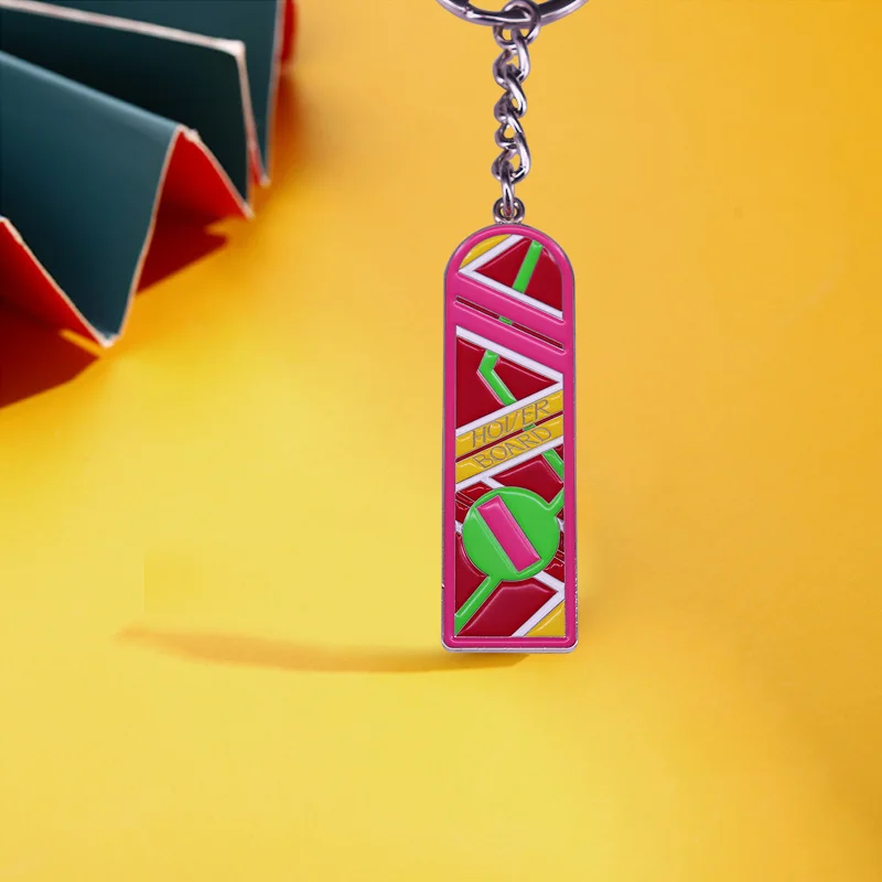 Marty McFly Hoverboard Keychain for Sci-fi Fans