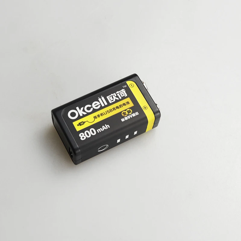OKCELL 9V перезаряжаемая батарея 800mAh USB портативная OKcell микро USB батареи для радиоуправляемого вертолета модель микрофона Bateria