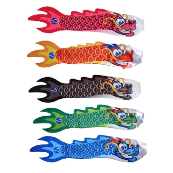 

5 Options Outdoor Garden Windsock Flag Spinner Chinese Dragon Carp Streamer Wind Sock Ornament Decor