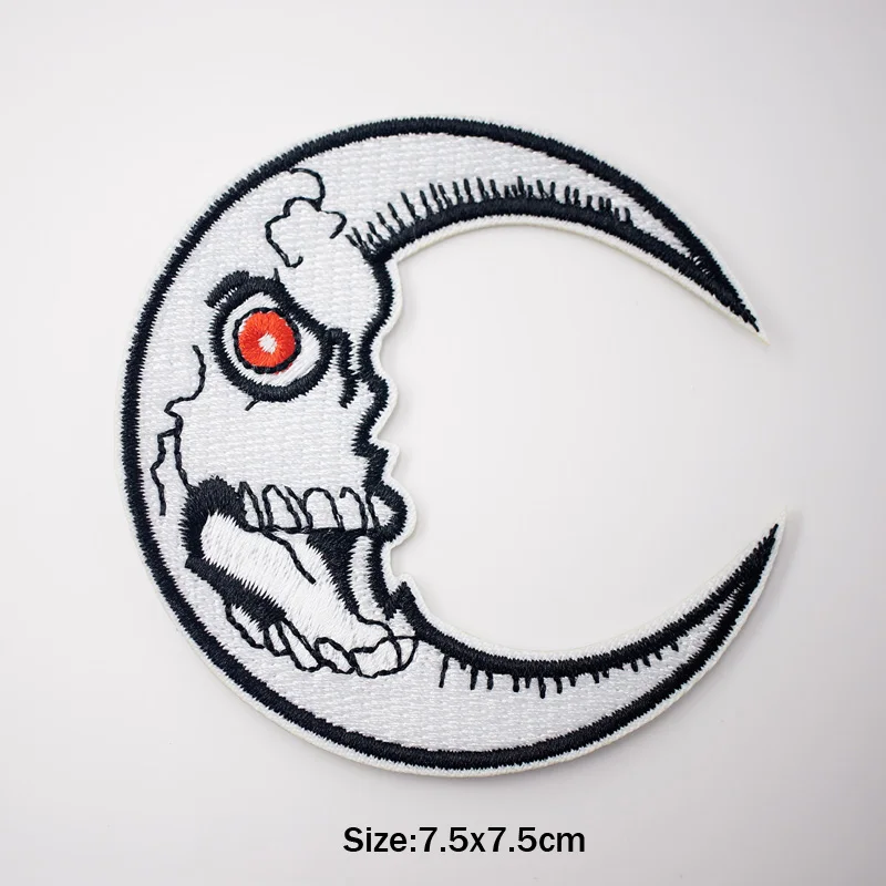 Embroidered Iron on Patches Good Night DIY