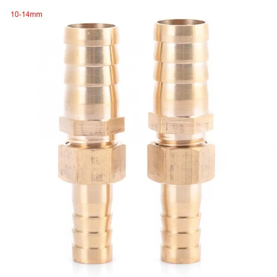10-14mm Латунный штуцер для шланга хвост редуктор редукционный Разъем 10-10/12/14 мм - Цвет: 10-14mm
